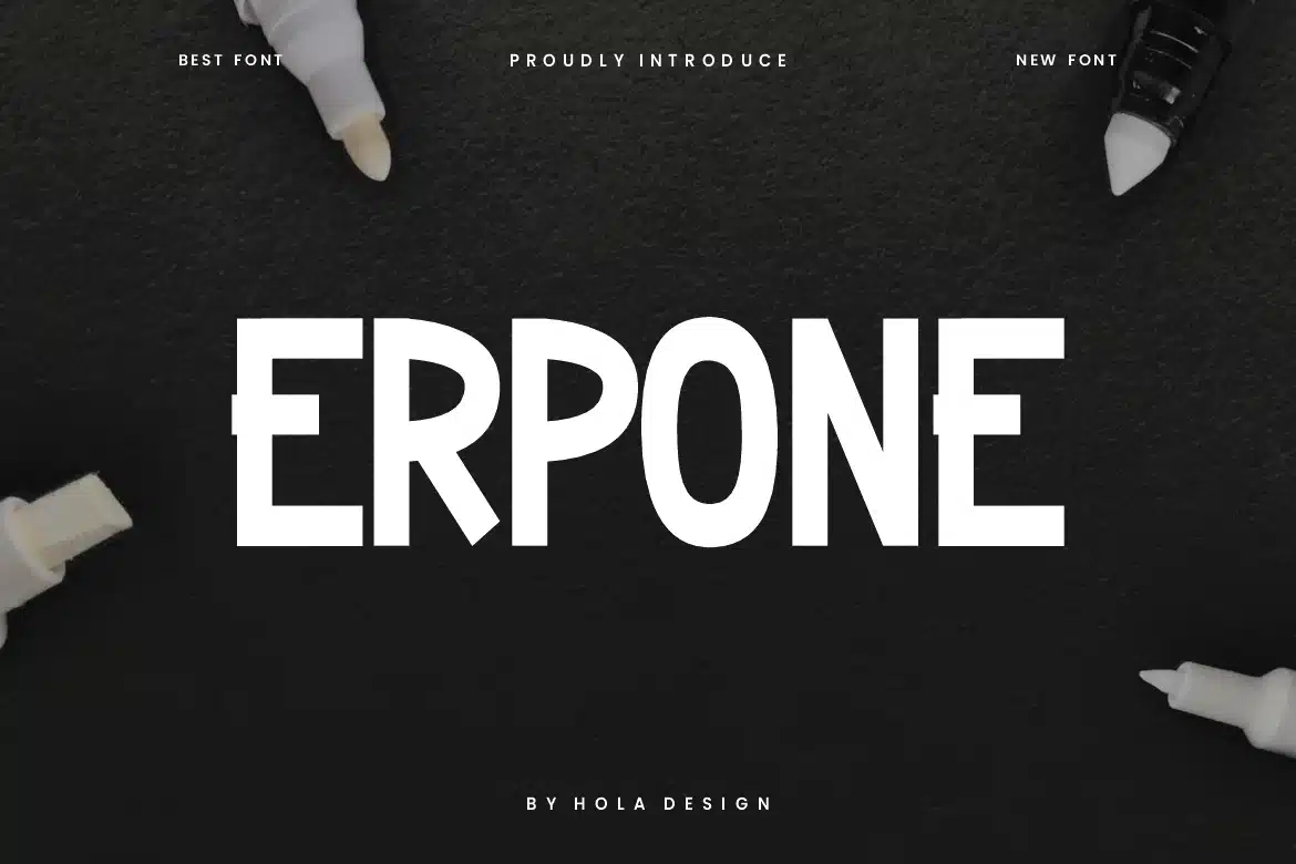 Erpone – Marker Display Font font preview