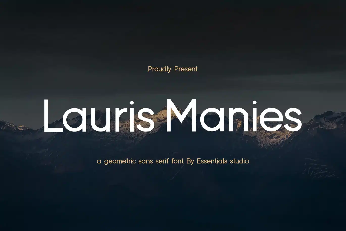 ES Lauris Manies Font font preview
