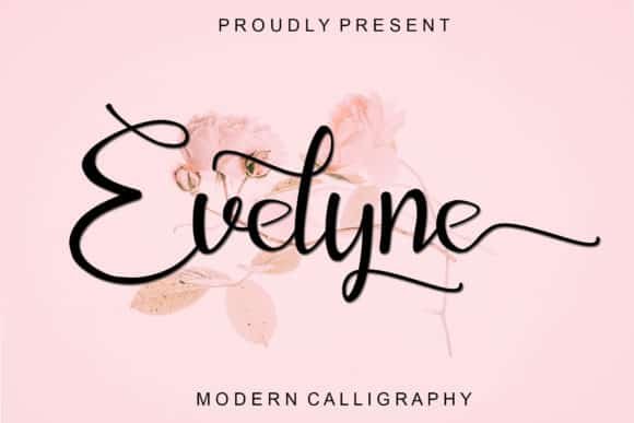 Evelyne Font font preview