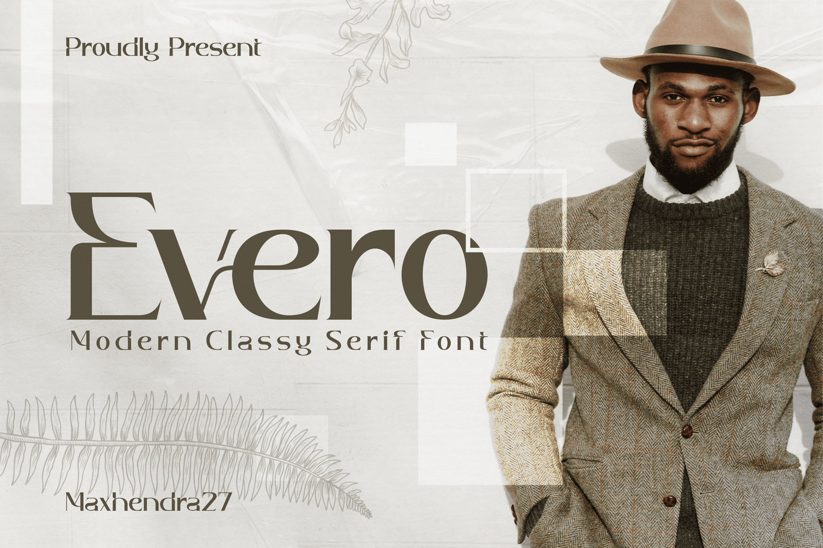 Evero – Modern Serif Font font preview