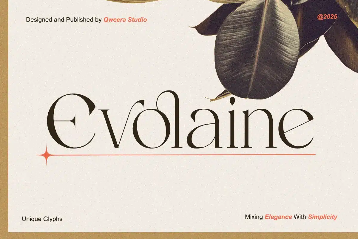 Evolaine – Modern Elegant Logo Minimalist Font font preview