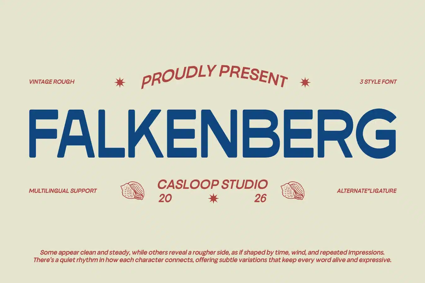 Falkenberg – Vintage Rough Texture Display Font font preview