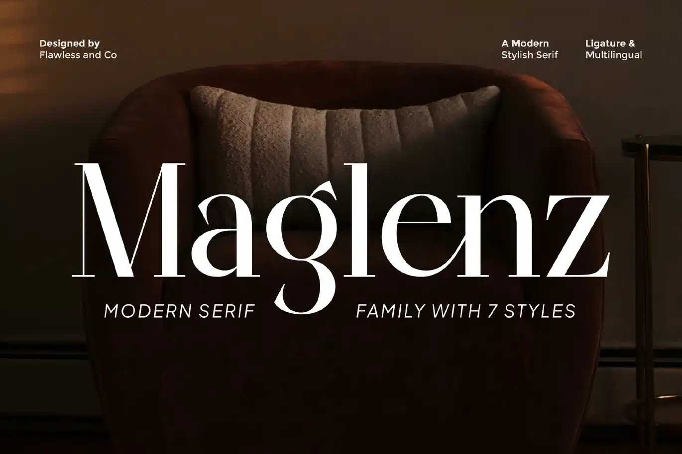 Family Serif Font Maglenz font preview
