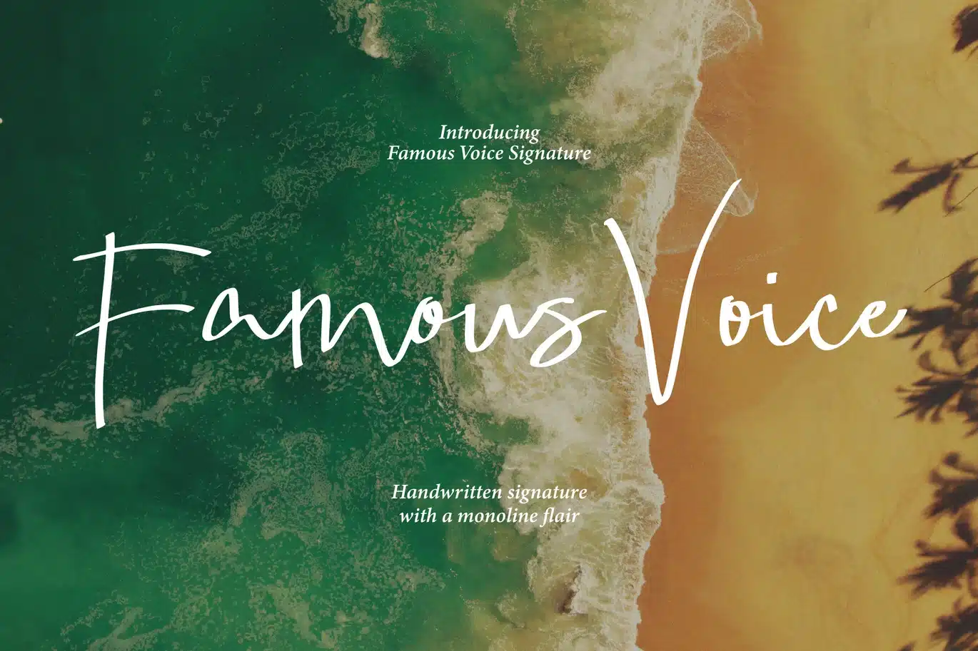 Famous Voice – Casual Signature Font font preview