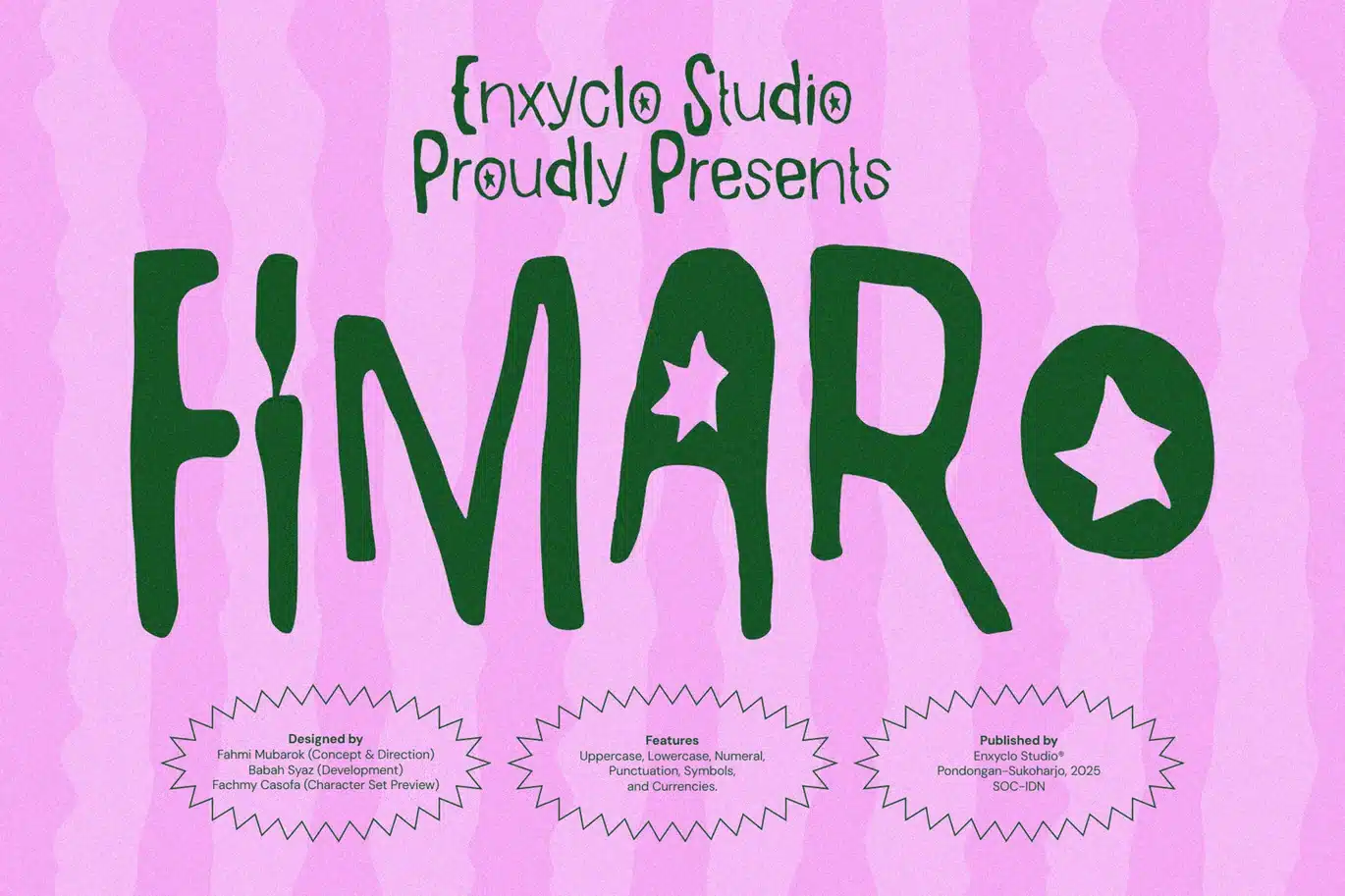 Fimaro — Quirky Whimsical Modern Logo Font font preview