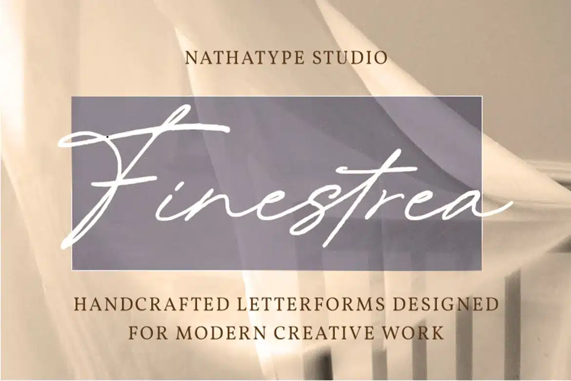 Finestrea – Modern Handwritten Font font preview