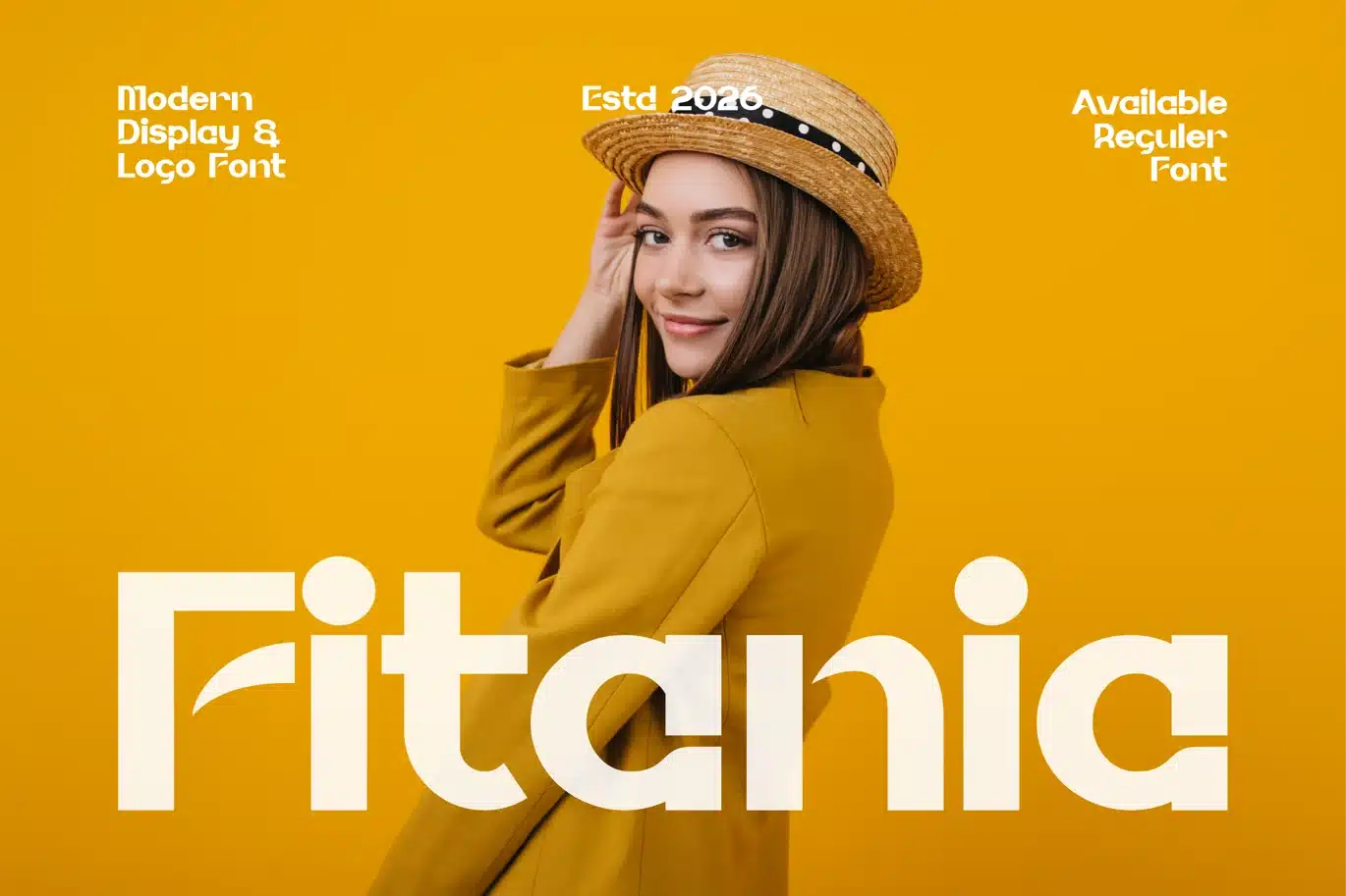 Fitania – Modern Display & Logo font font preview
