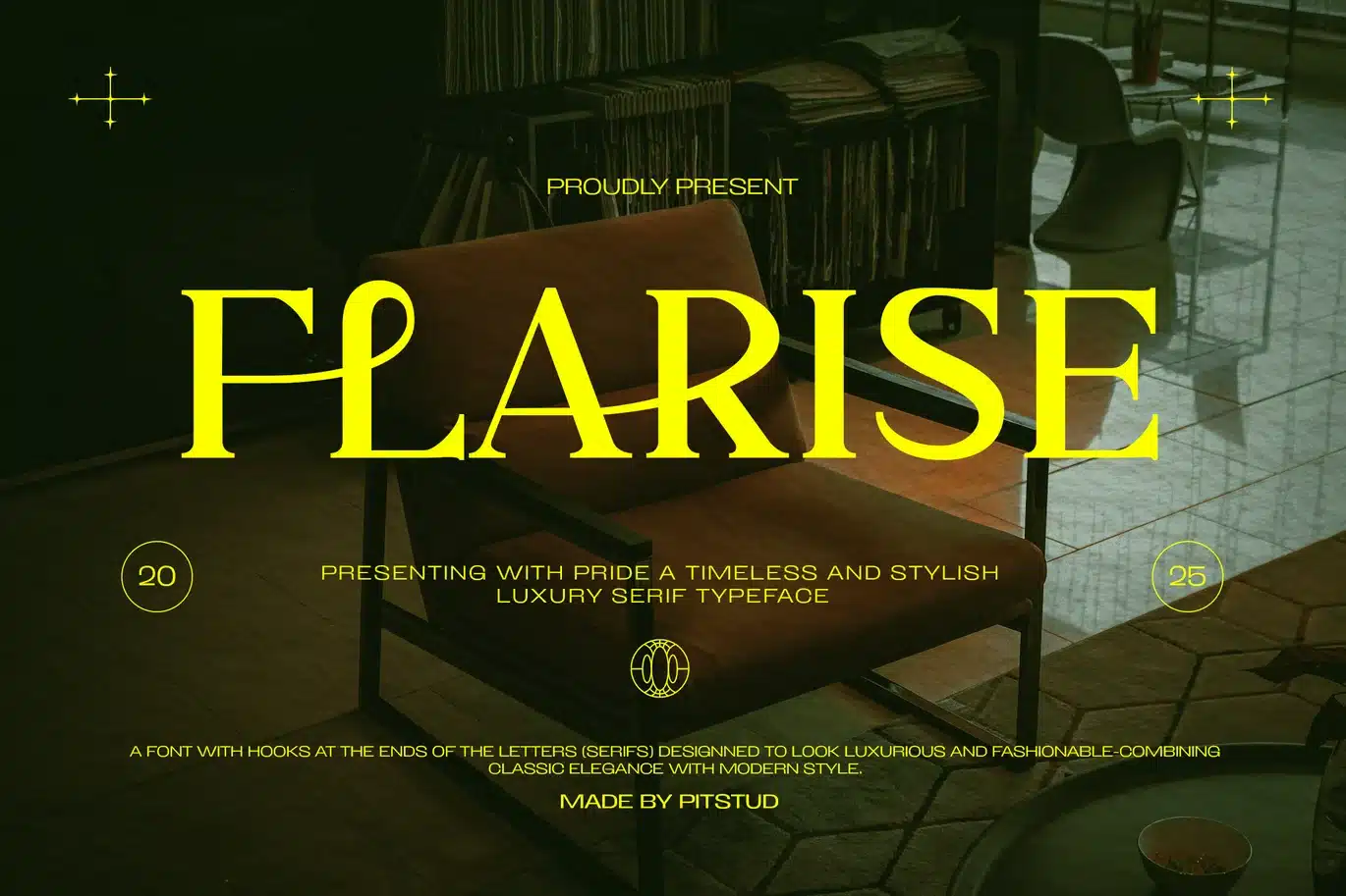 Flarise – Stylish Luxury Branding Font font preview