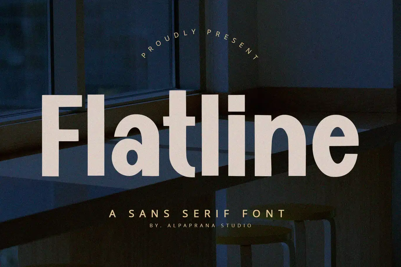 Flatline Font font preview