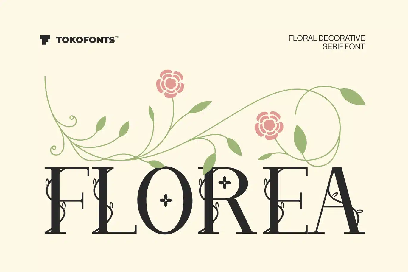 Florea – Logo Font font preview