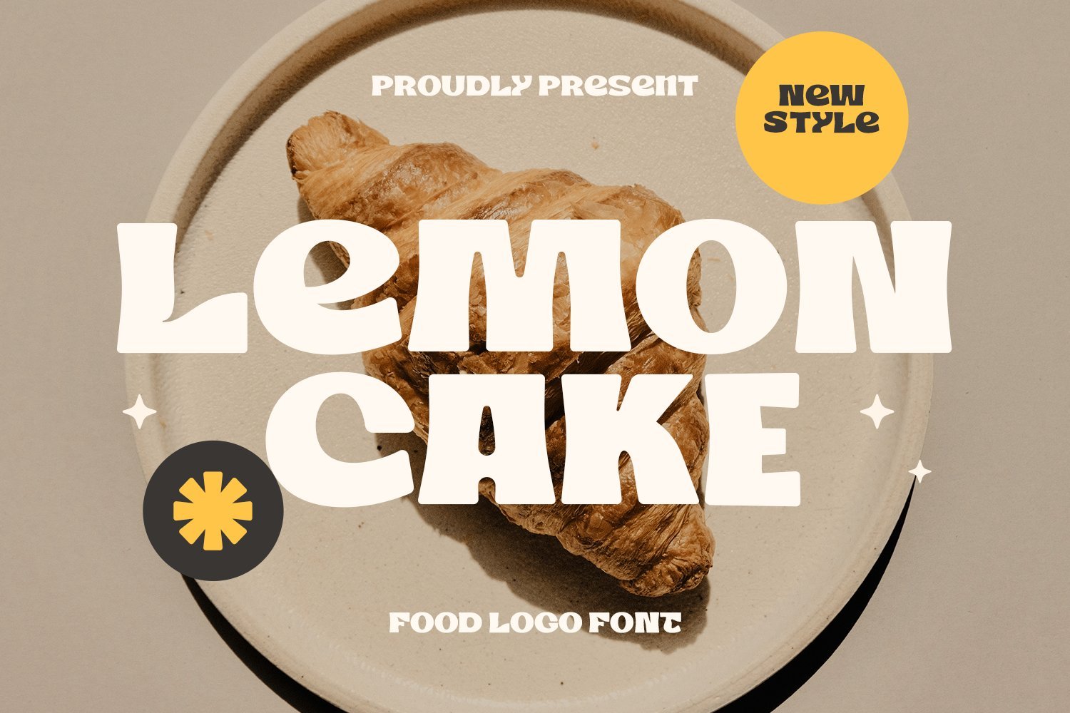 Food Font – Lemon Cake font preview