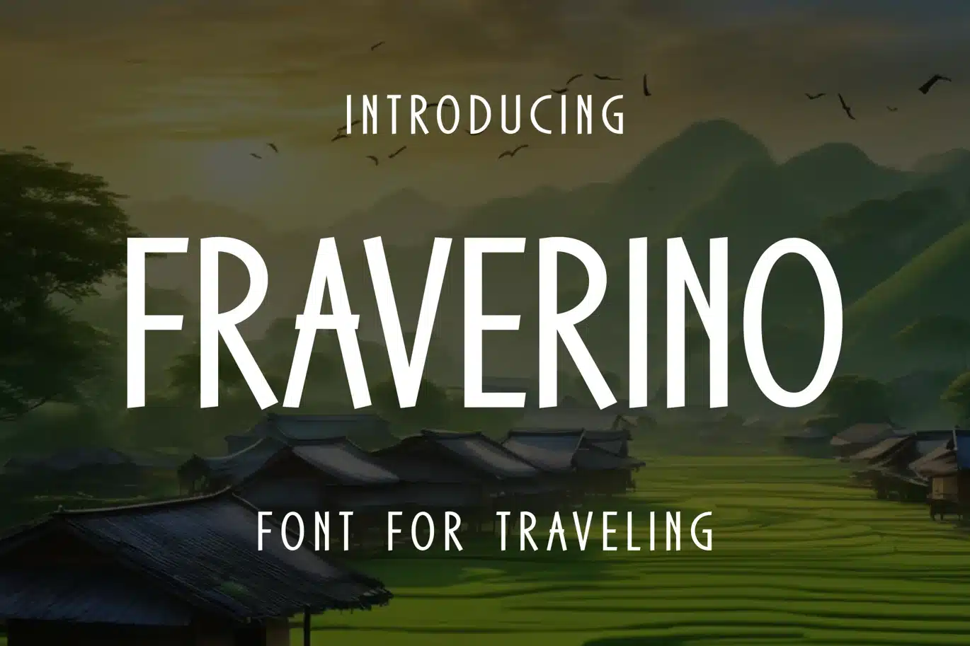 Fraverino – Travel Font font preview