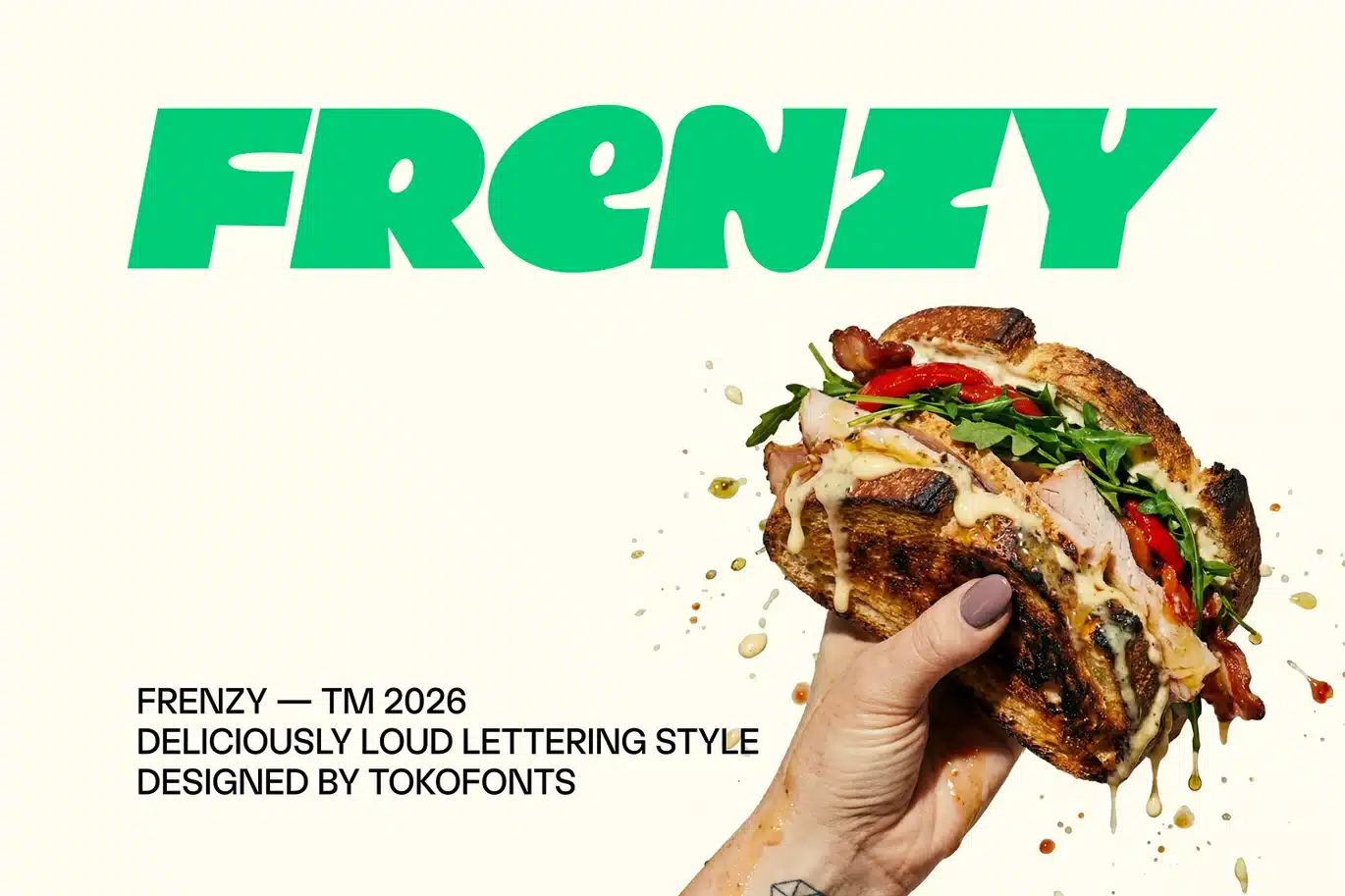 Frenzy – Food Font font preview