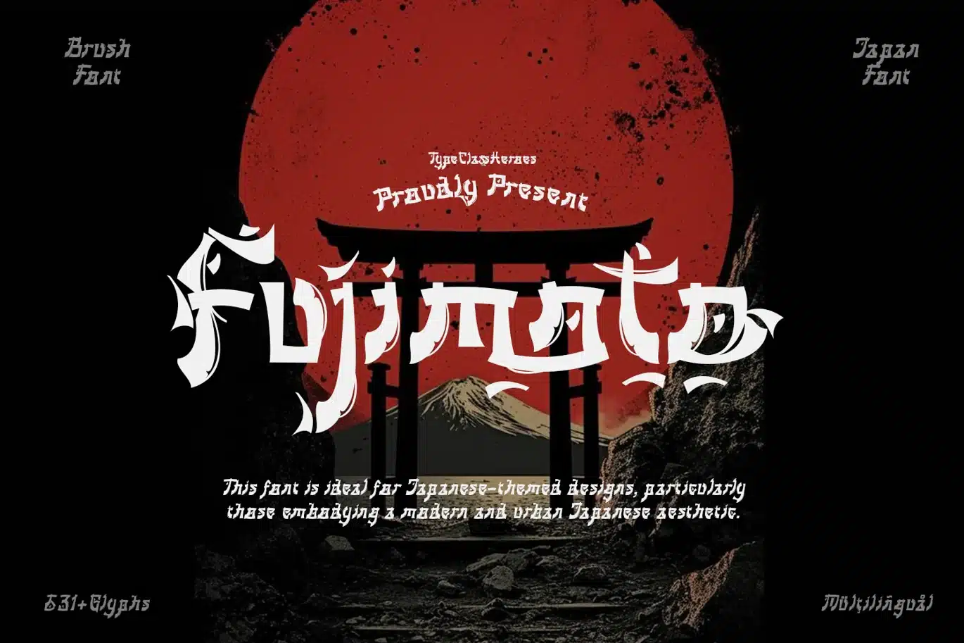 Fujimoto – Japanese Font font preview