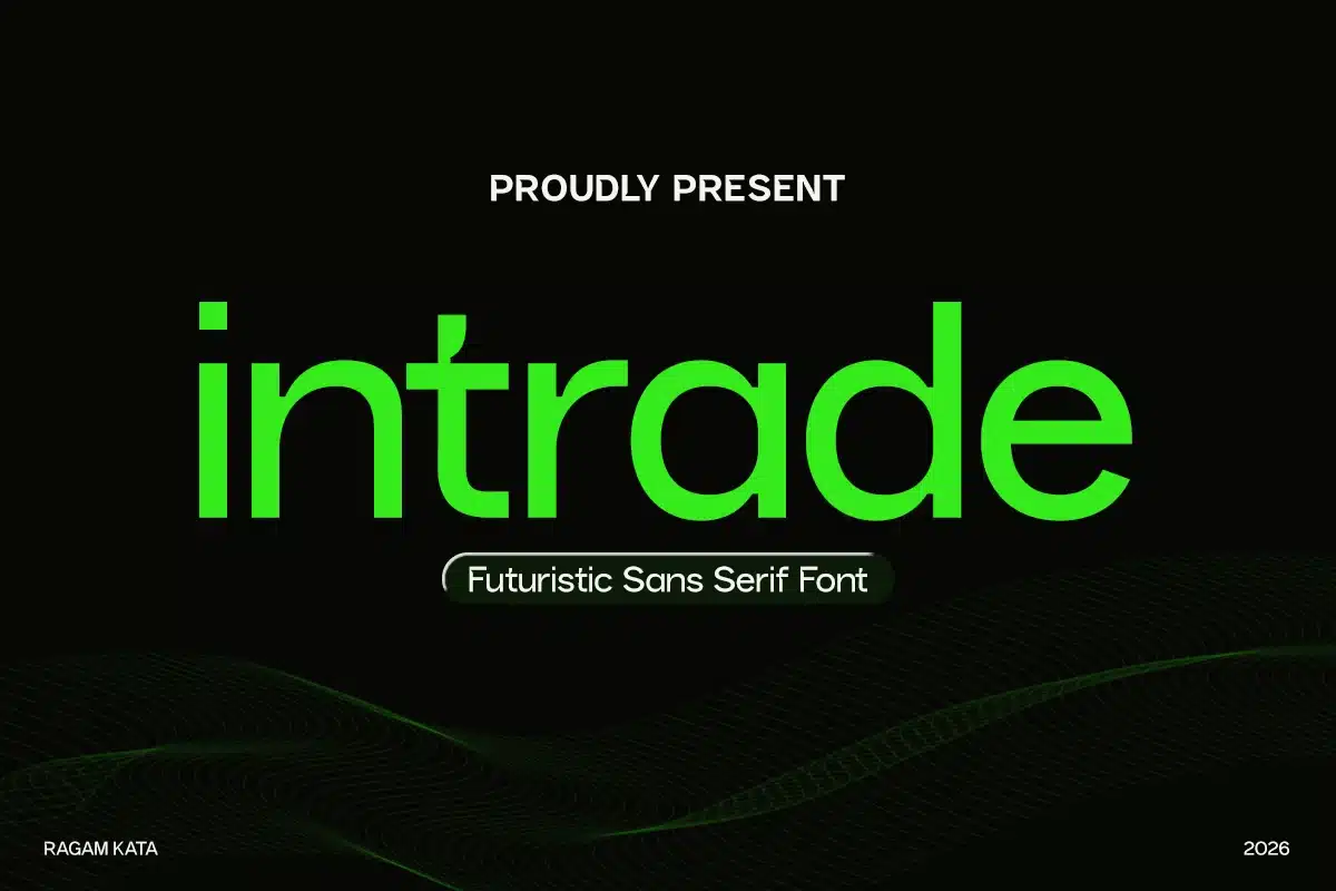 Futuristic Sans Serif – Intrade Font font preview