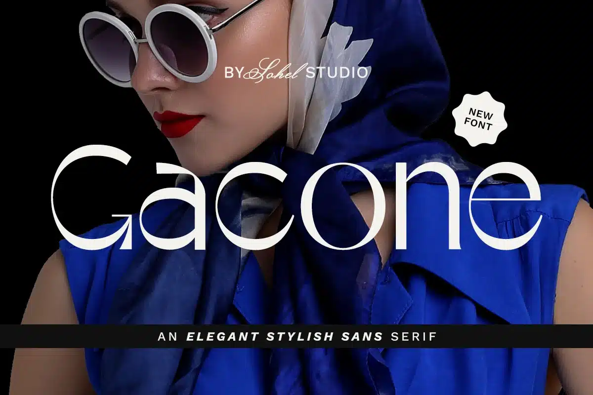 Gacone – Elegant Modern Logo Branding Font font preview
