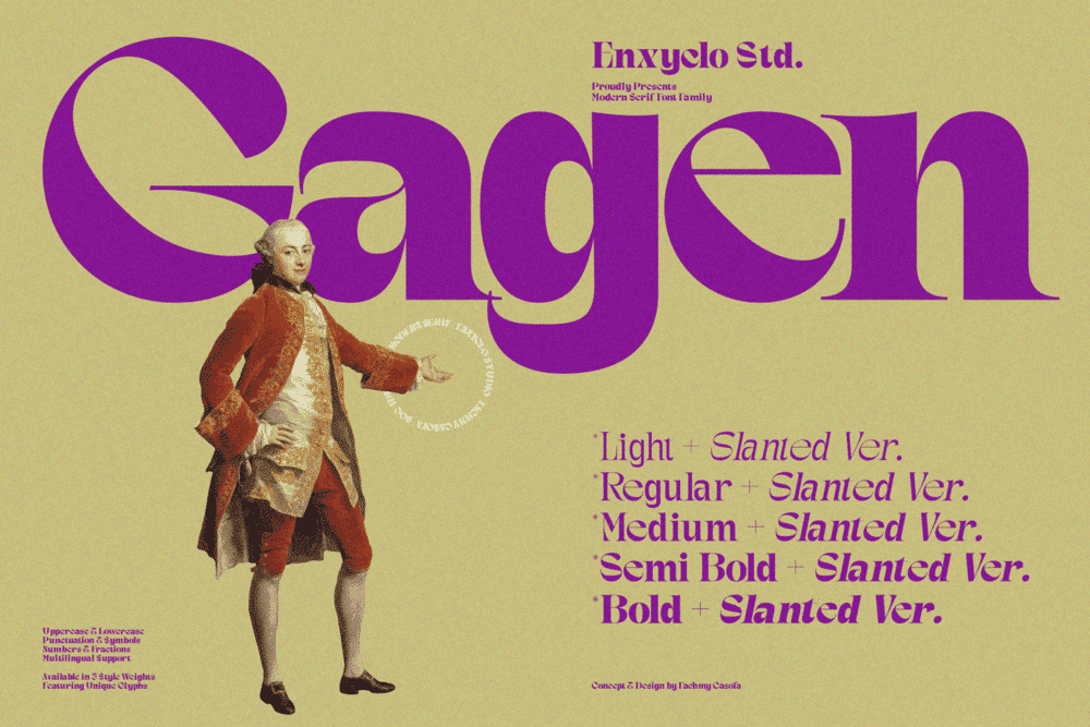 Gagen Demo Font Family font preview