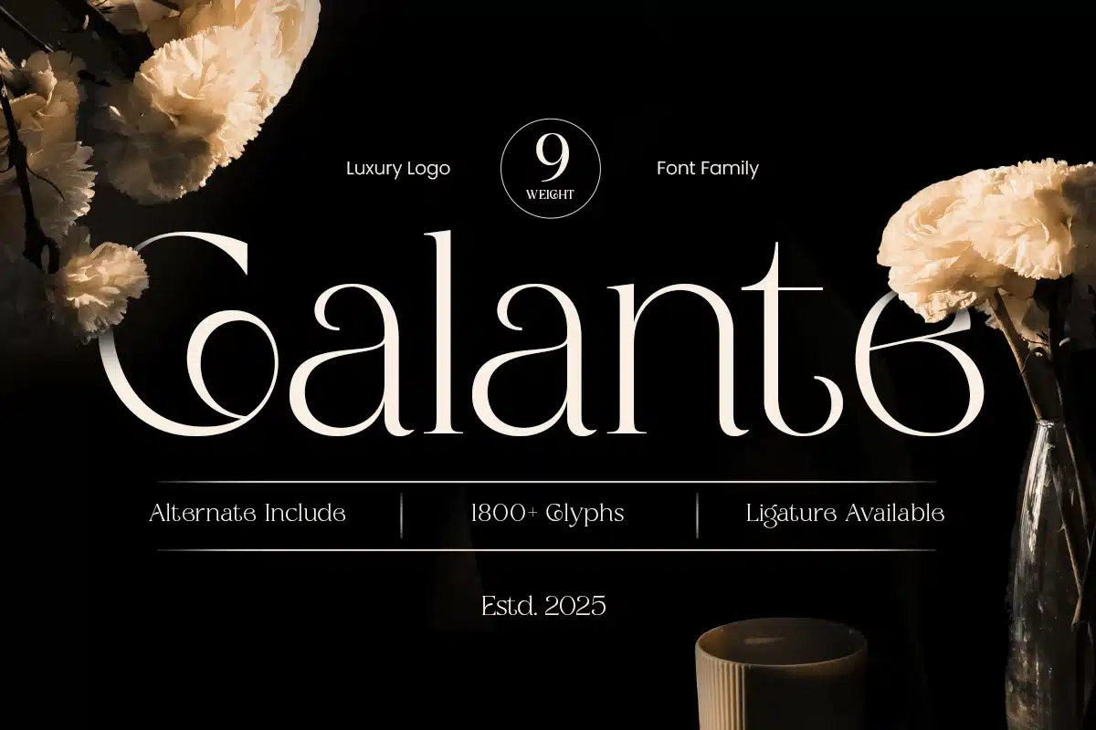 Galante – Branding Luxury Font Family font preview