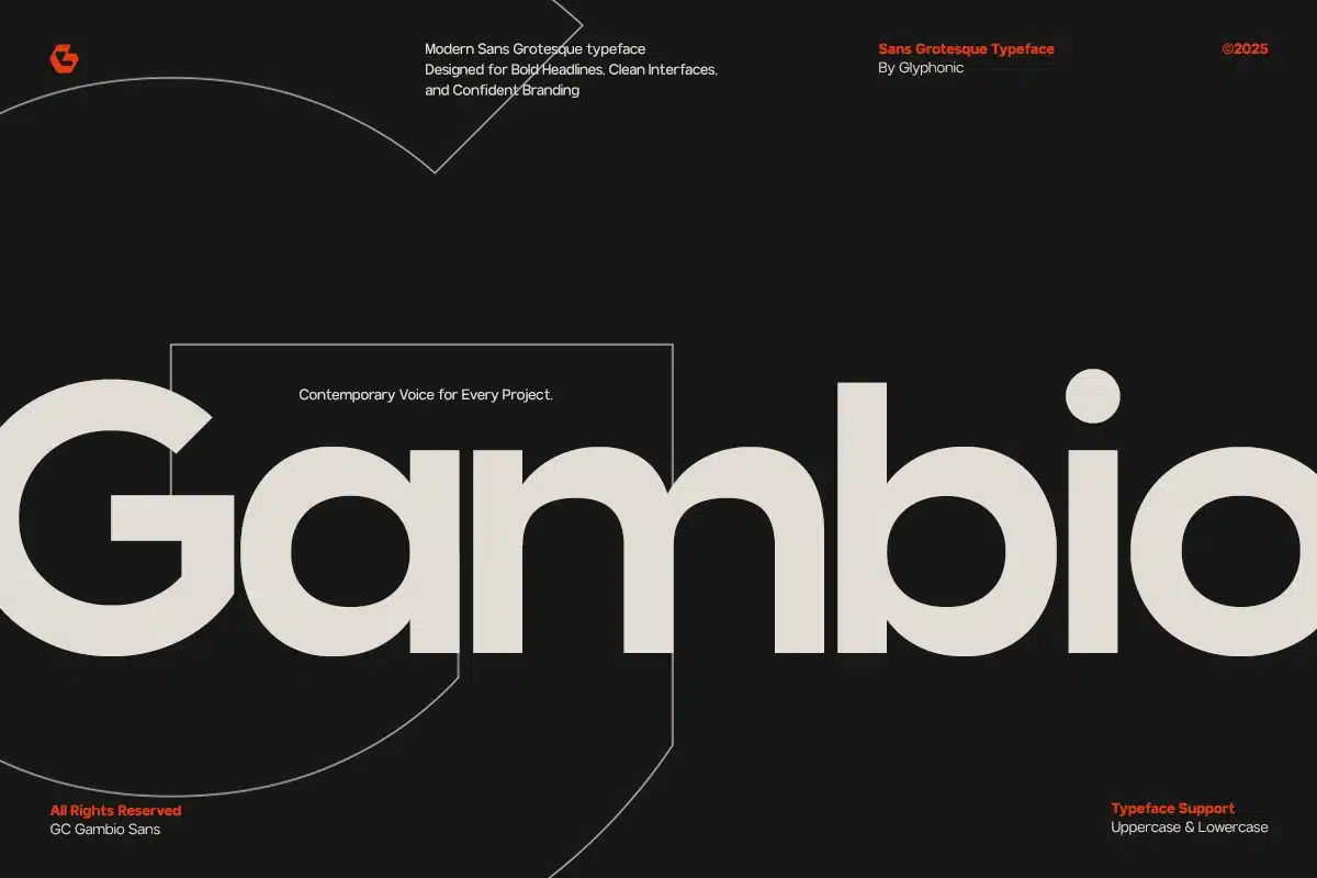 Gambio – Modern Sans Grotesque Font font preview
