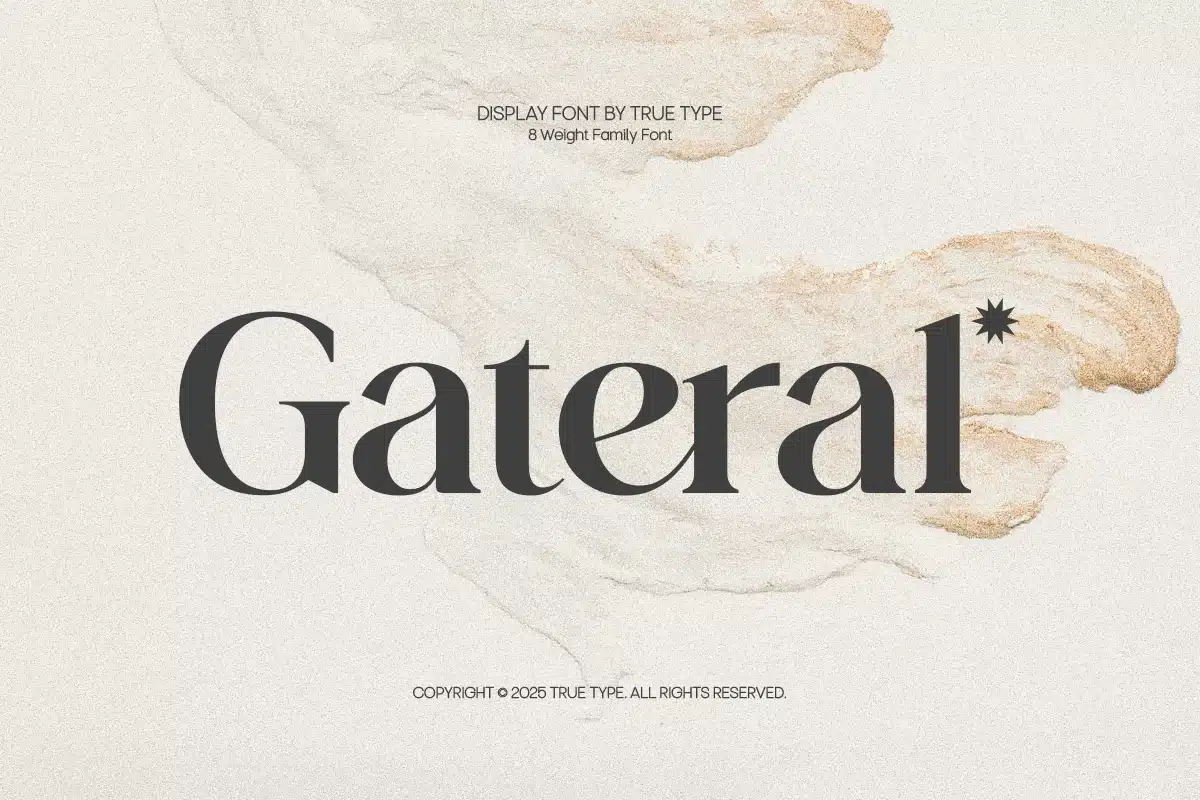 Gateral – Elegant Serif Typeface Font font preview