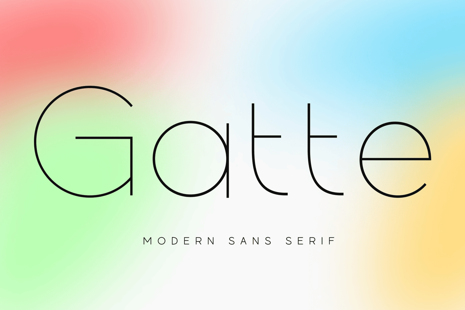 Gatte Modern Font Family font preview