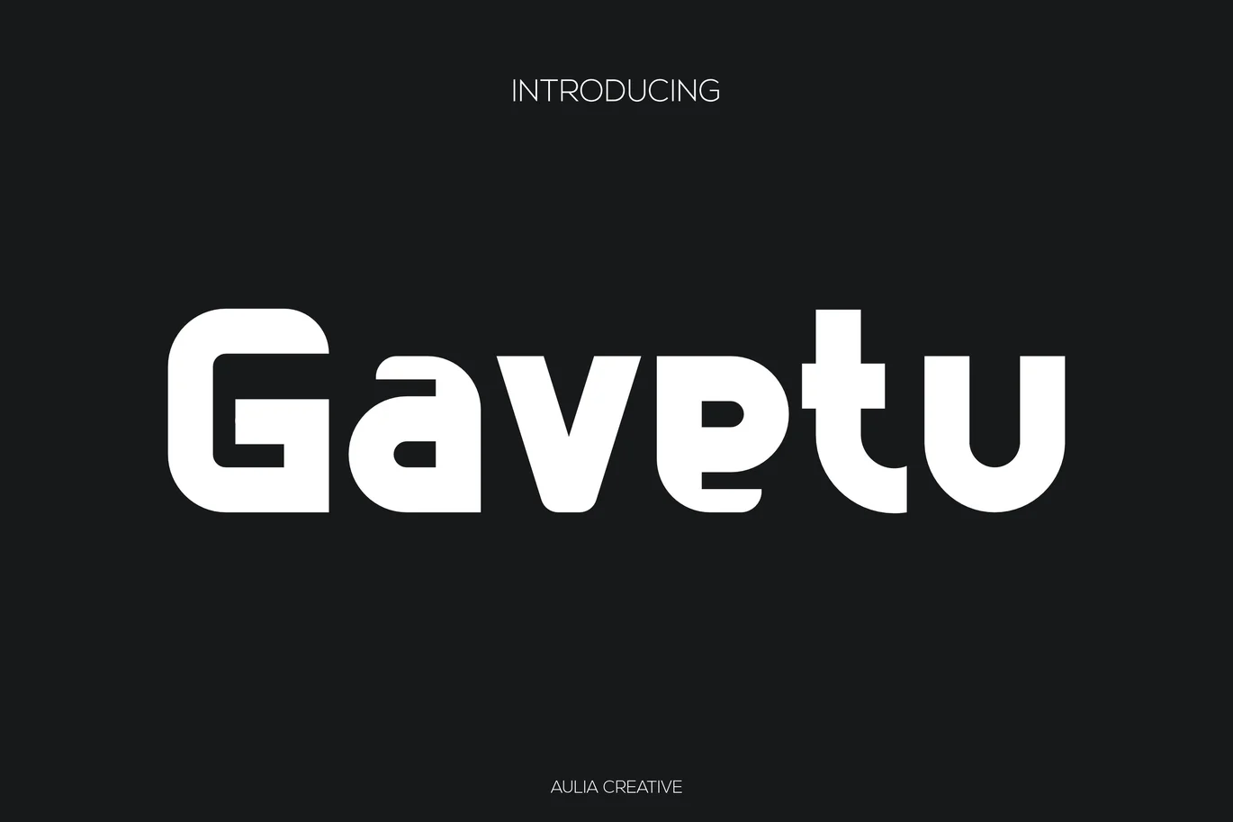 Gavetu – Sans uniqe Logo Font font preview