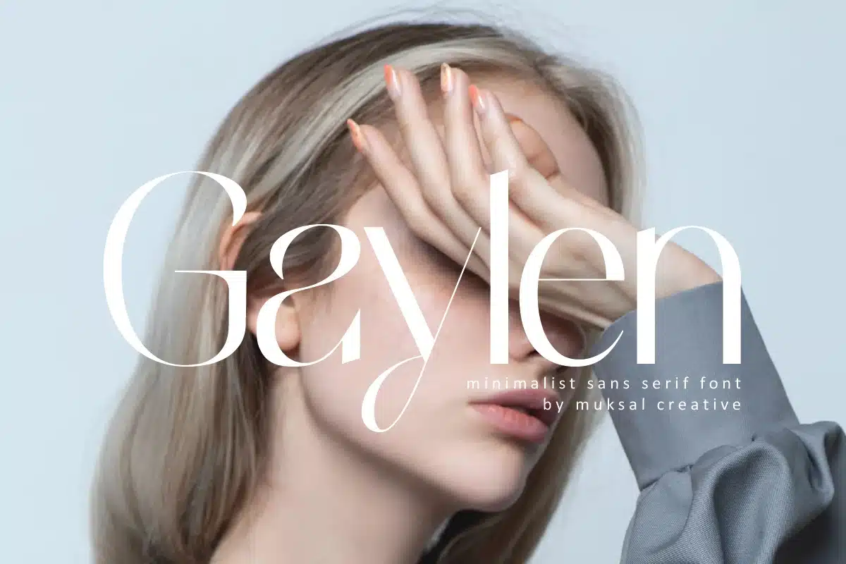 Gaylen – Modern sans serif Font font preview