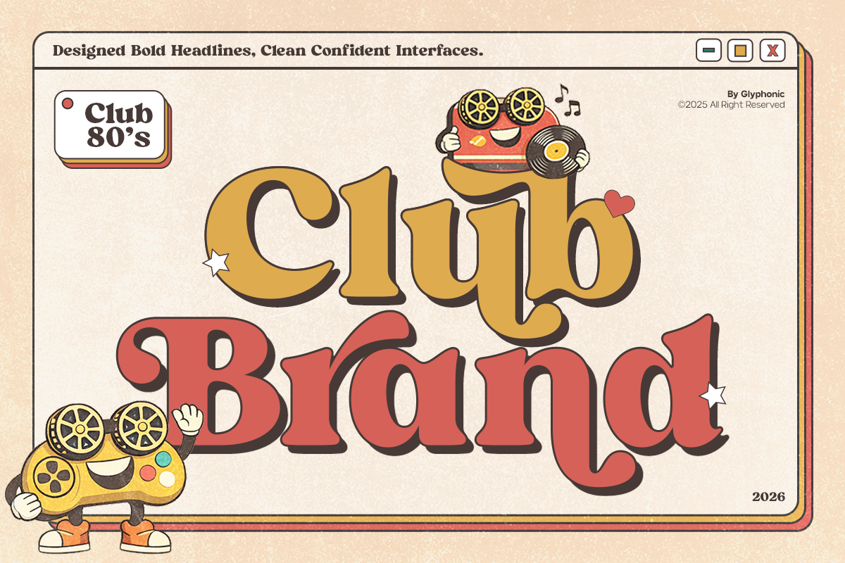 GC Club Brand Demo Font font preview