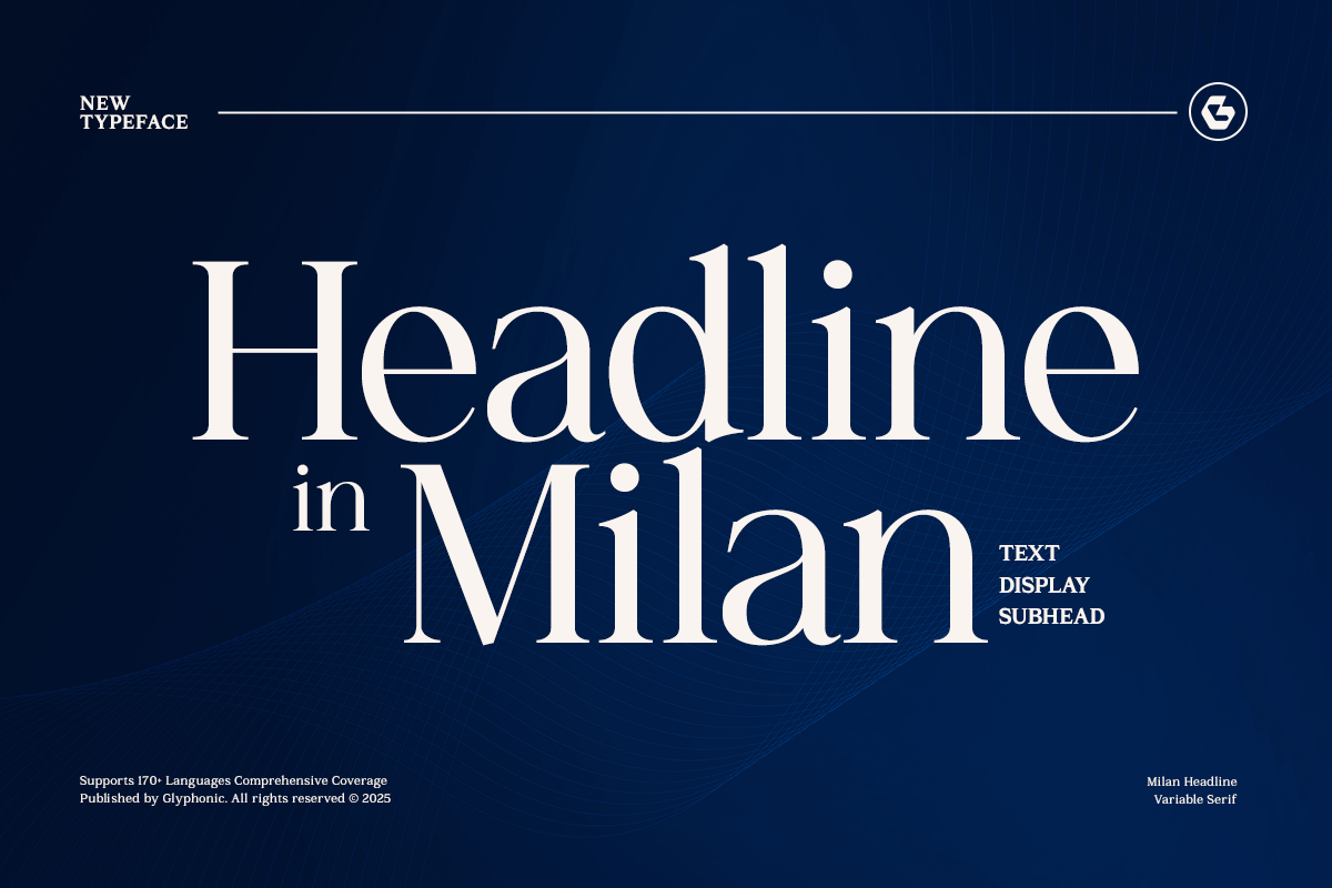 GC Milan Headline Demo Font Family font preview