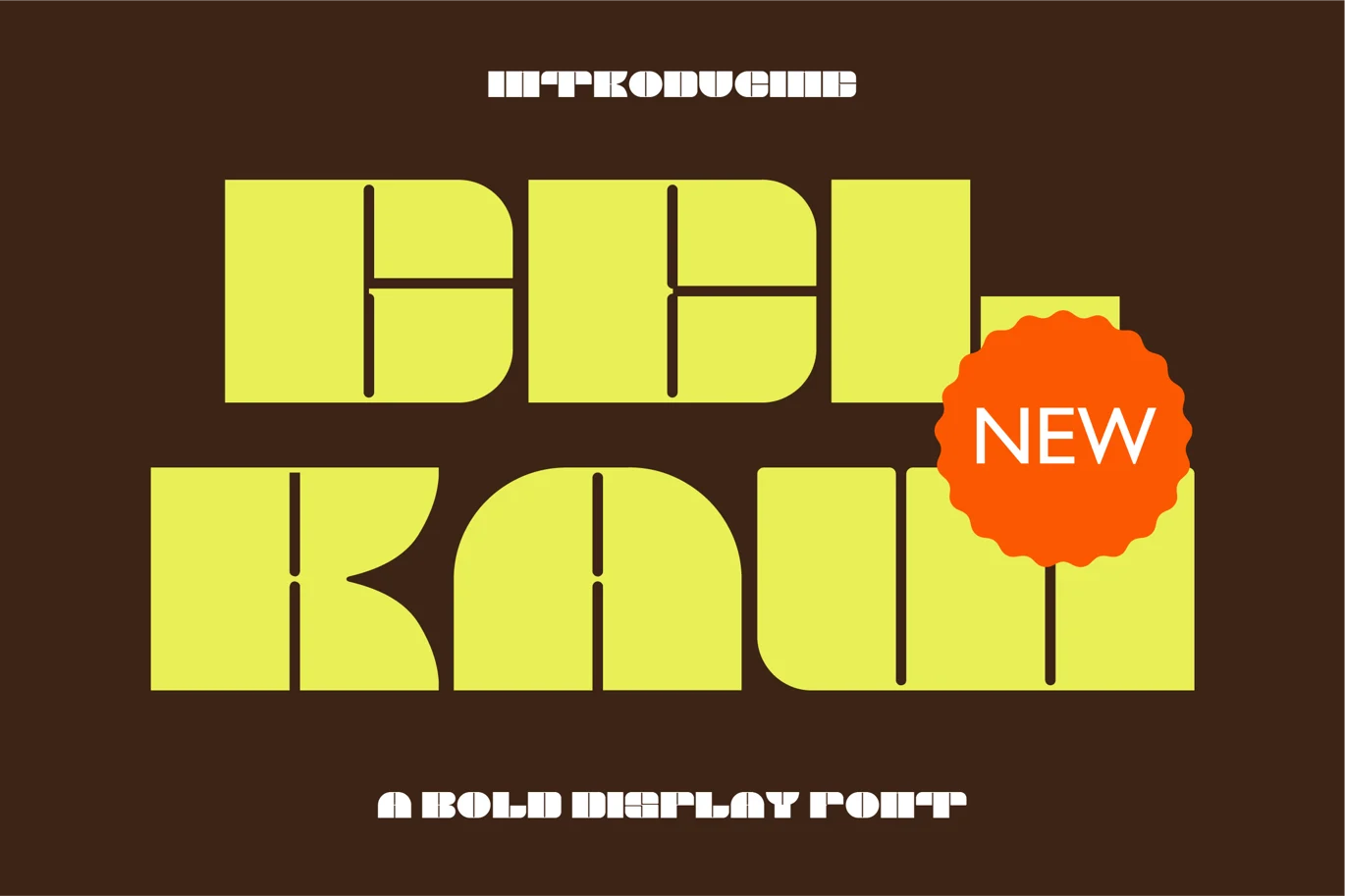 Gelraw – Bold Display Font font preview