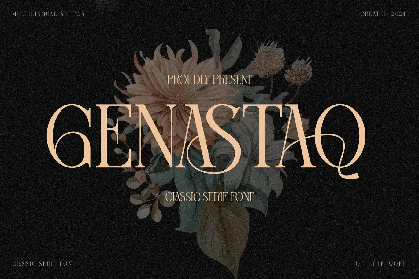 Genastaq | Classic Serif Font font preview