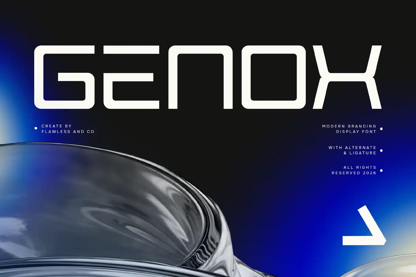 Genox – Modern Branding Display Font font preview