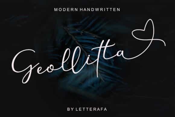 Geollitta Font font preview