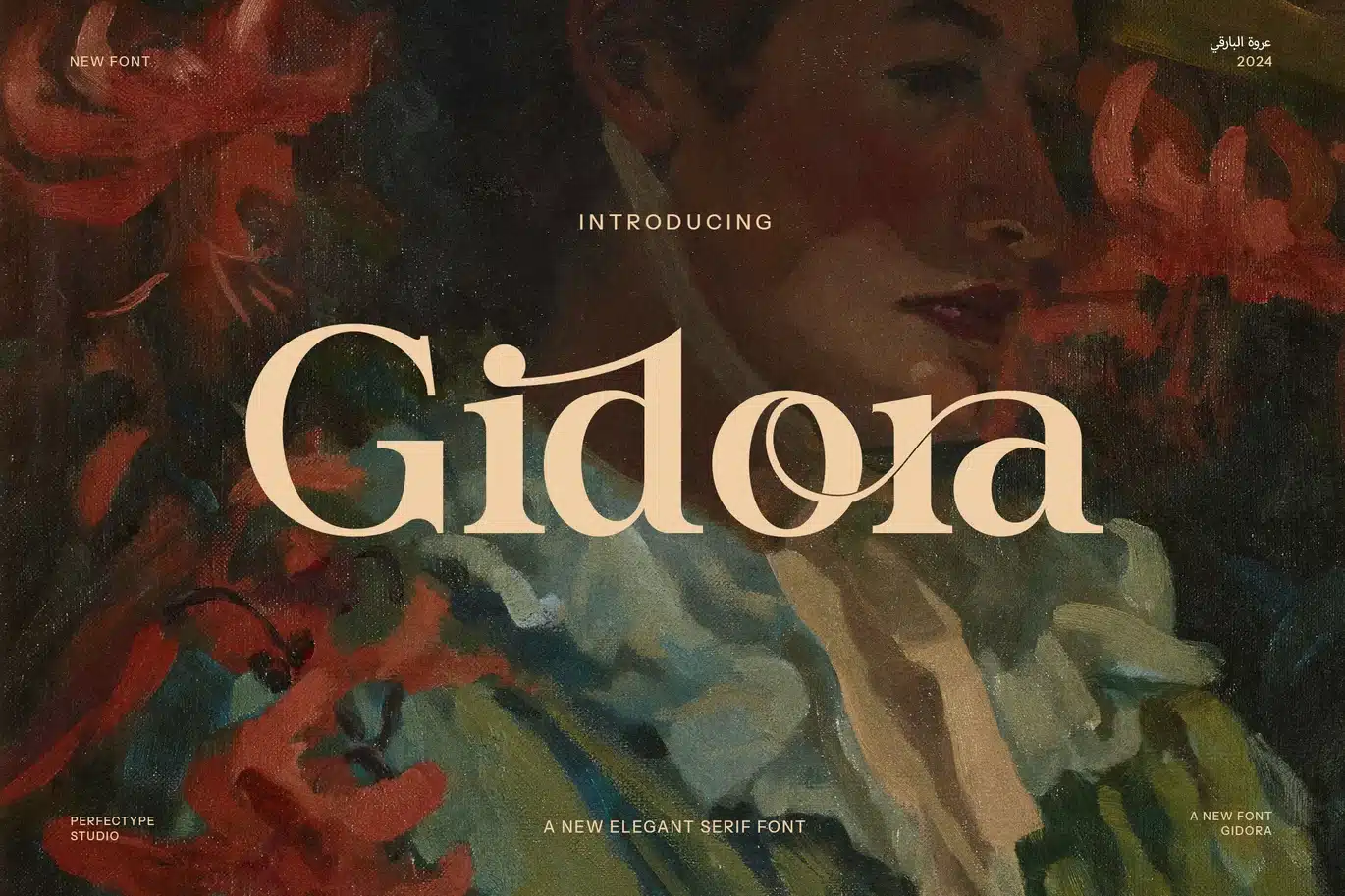Gidora Elegant Serif Font font preview