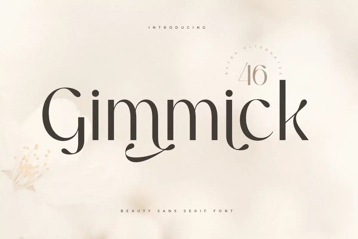 Gimmick – Beauty Sans Serif Font font preview