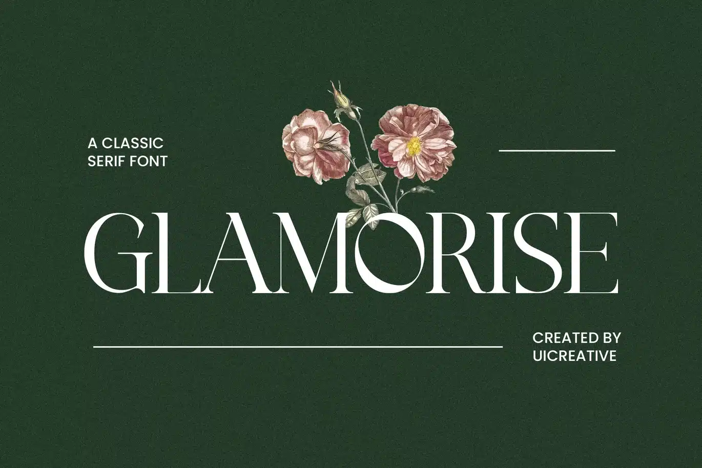 GLAMORISE Classic Serif Font font preview