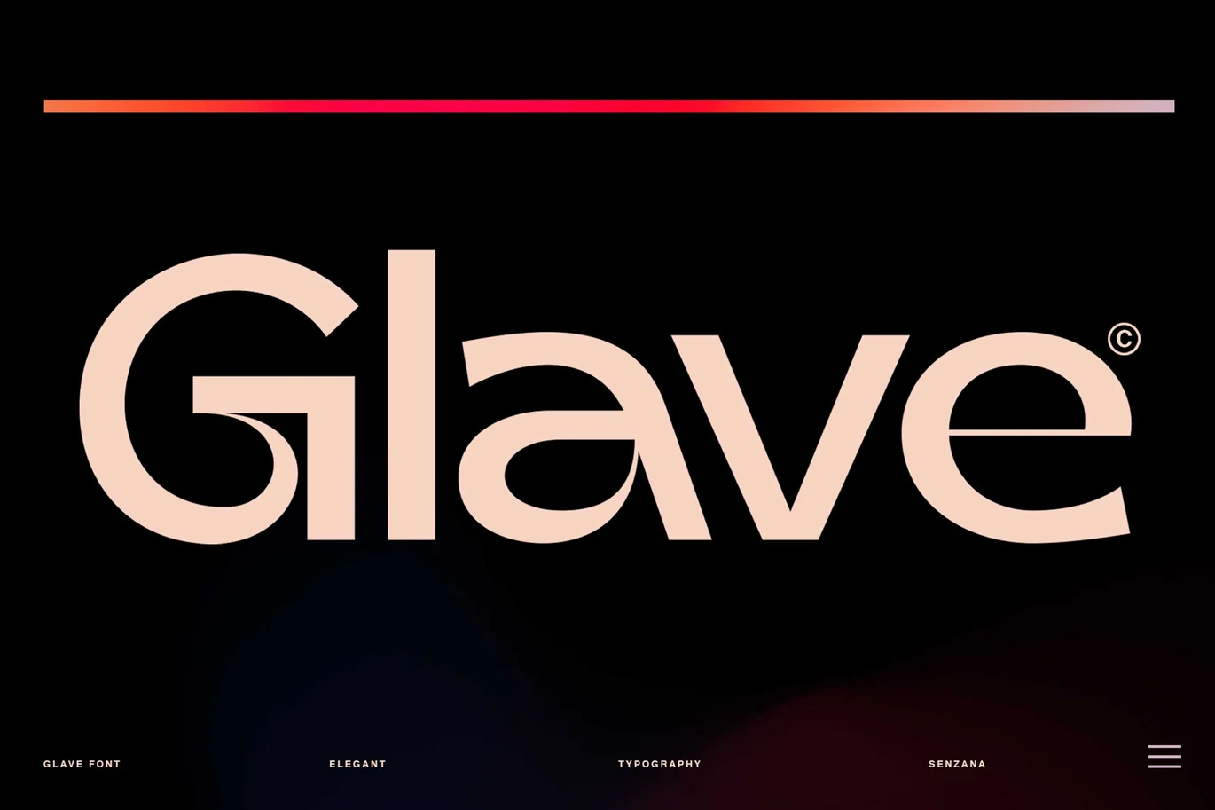 Glave Font font preview