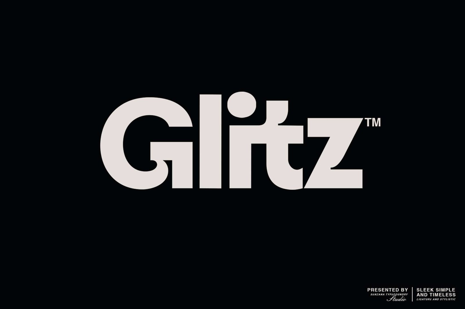 Glitz Font font preview
