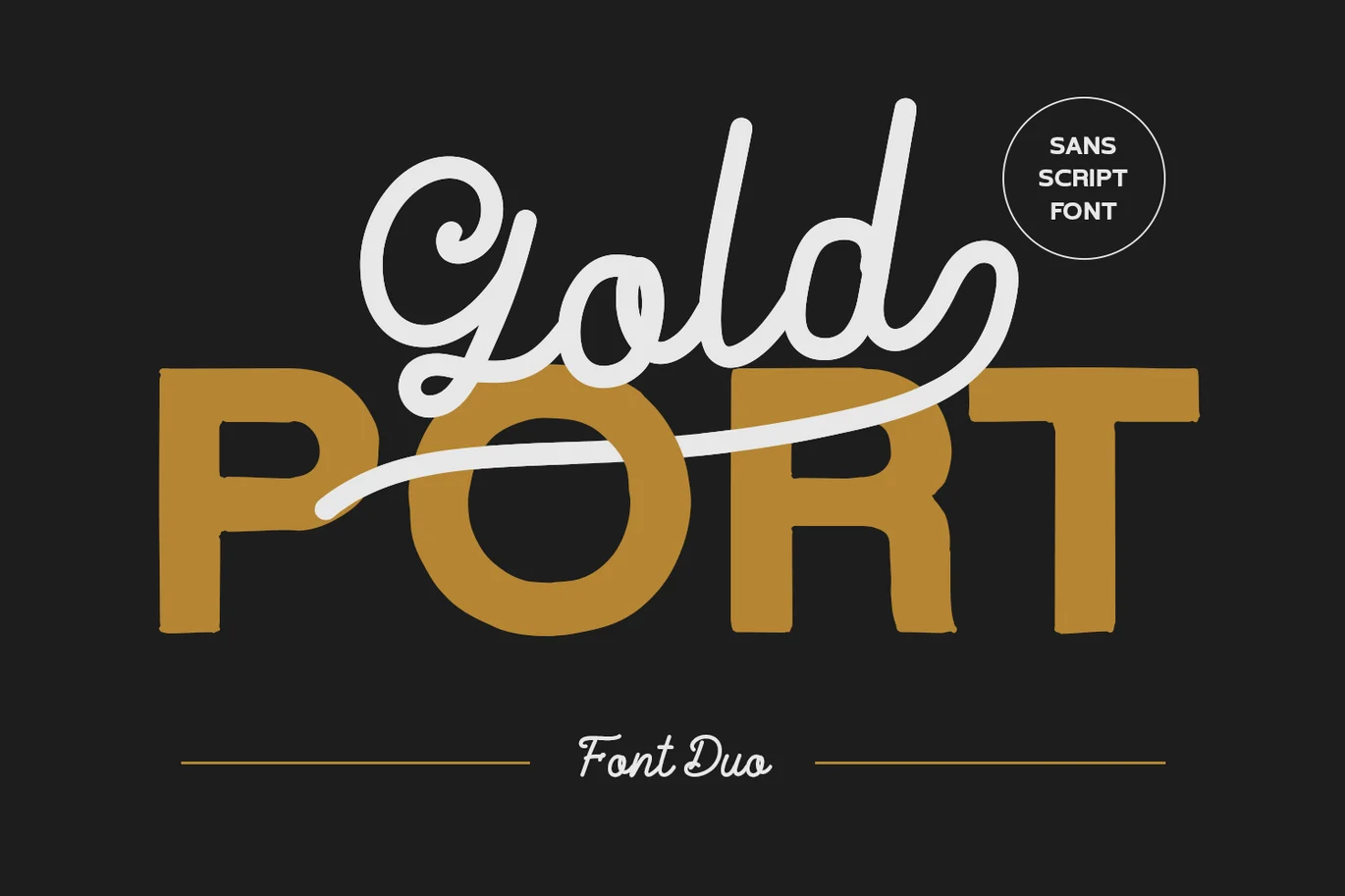 Gold Port – Font Duo font preview