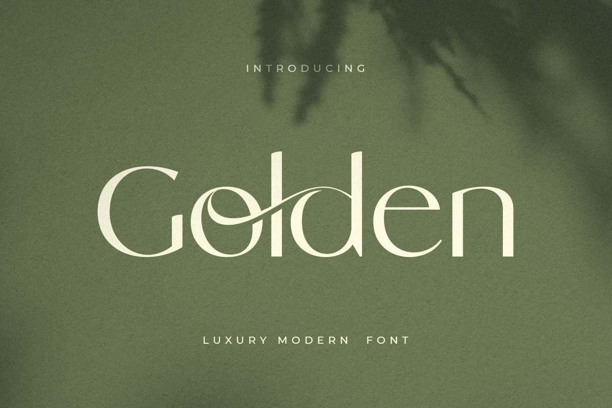 Golden Font font preview