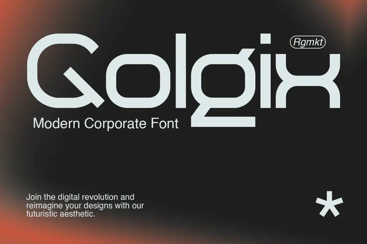 Golgix – Modern Corporate Font font preview