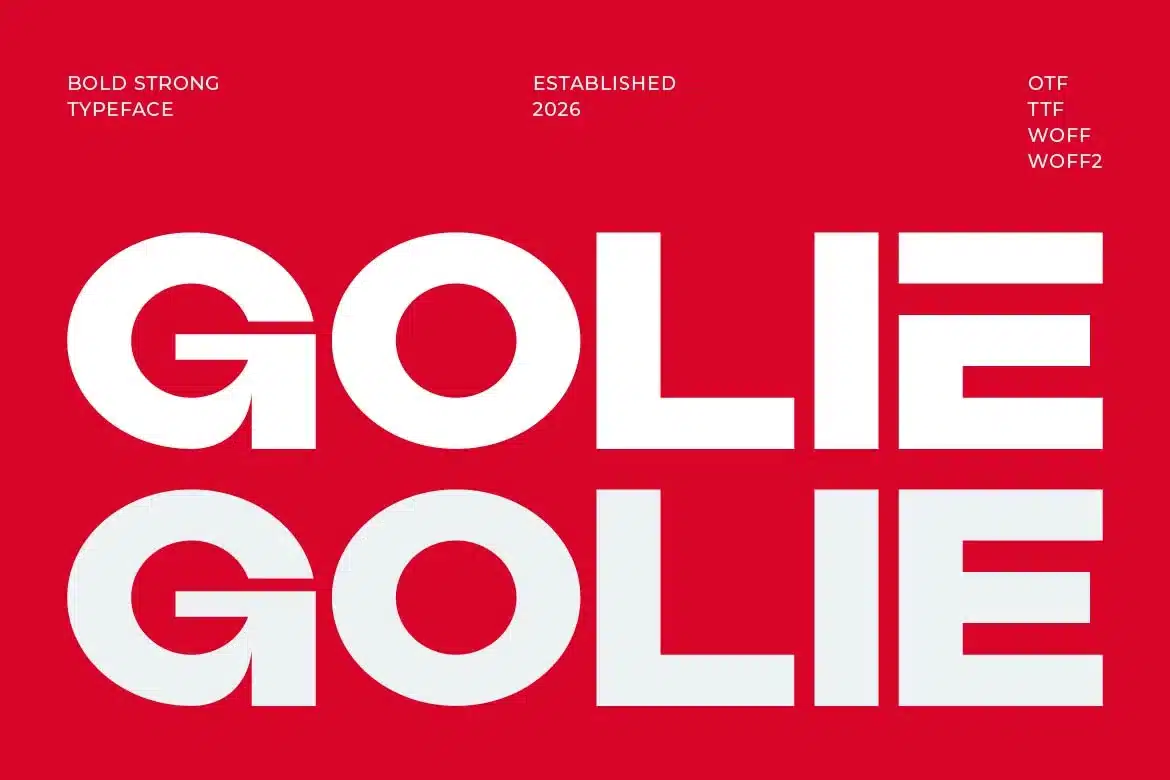 Golie – Bold Font font preview