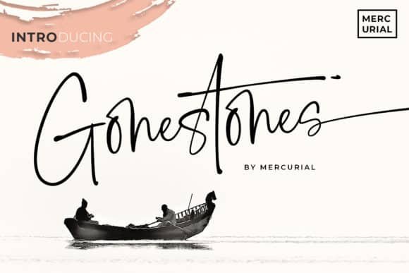Gonestones Font font preview