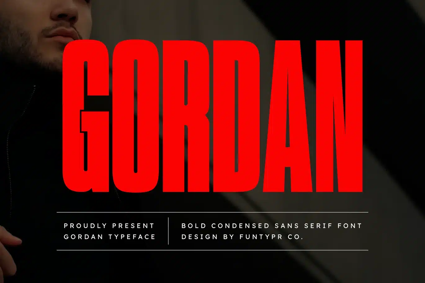Gordan – Bold Condensed Sans Serif Font font preview