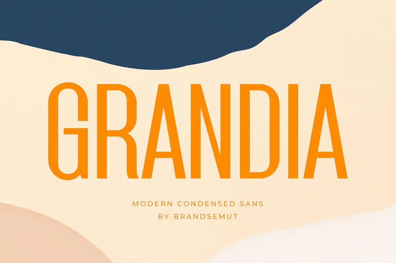 Grandia – Modern Condensed Sans Font font preview