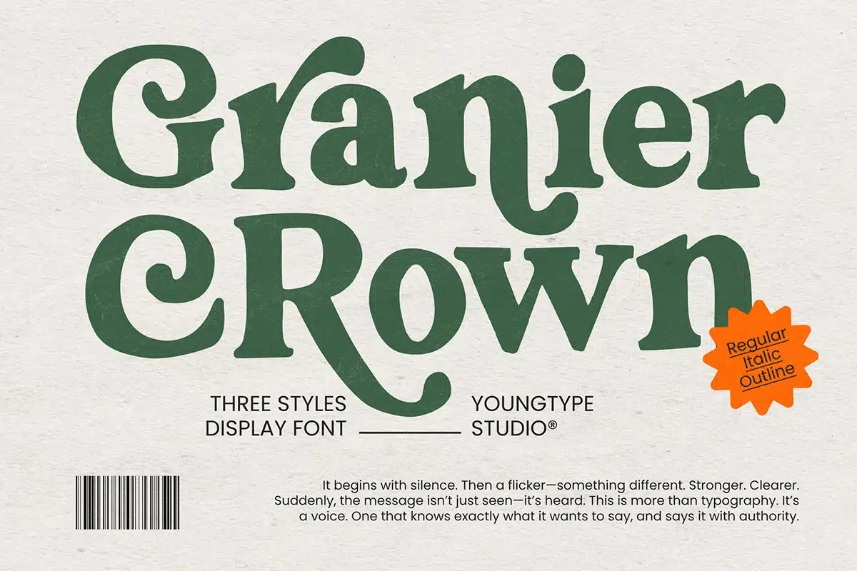 Granier Crown Font font preview
