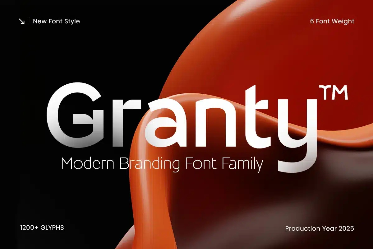 Granty – Modern Branding Font Family font preview