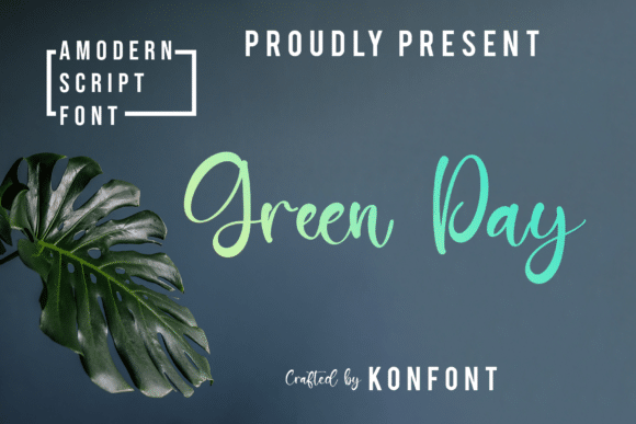 Green Day Font font preview