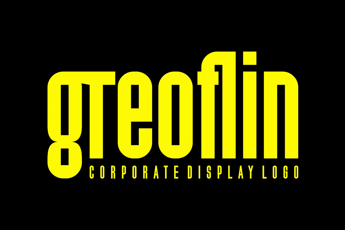 Greoflin – Corporate Display Logo Font font preview