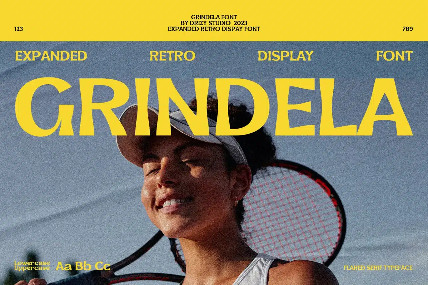 Grindela – Expanded Retro Font font preview